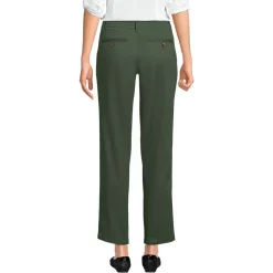 Women's Mid Rise Classic Straight Leg Chino Ankle Pants