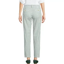 Women's Mid Rise Classic Straight Leg Chino Ankle Pants