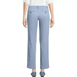 Women's Mid Rise Classic Straight Leg Chino Ankle Pants
