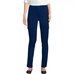 Women's Mid Rise Slim Cargo Chino Pants