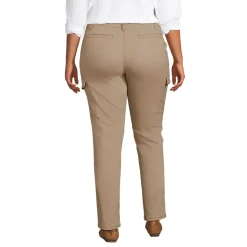 Women's Mid Rise Slim Cargo Chino Pants