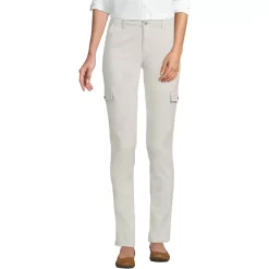 Women's Mid Rise Slim Cargo Chino Pants