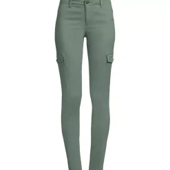 Women's Mid Rise Slim Cargo Chino Pants