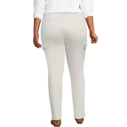 Women's Mid Rise Slim Cargo Chino Pants