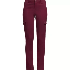 Women's Mid Rise Slim Cargo Chino Pants