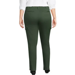 Women's Mid Rise Slim Cargo Chino Pants