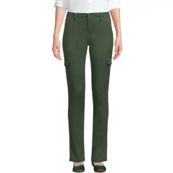 Women's Mid Rise Slim Cargo Chino Pants
