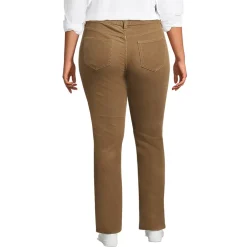 Women's Mid Rise Straight Leg Corduroy Pants