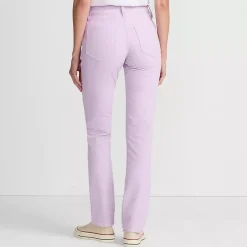 Women's Mid Rise Straight Leg Corduroy Pants