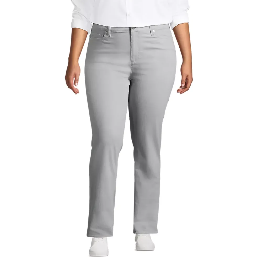 Women's Mid Rise Straight Leg Corduroy Pants
