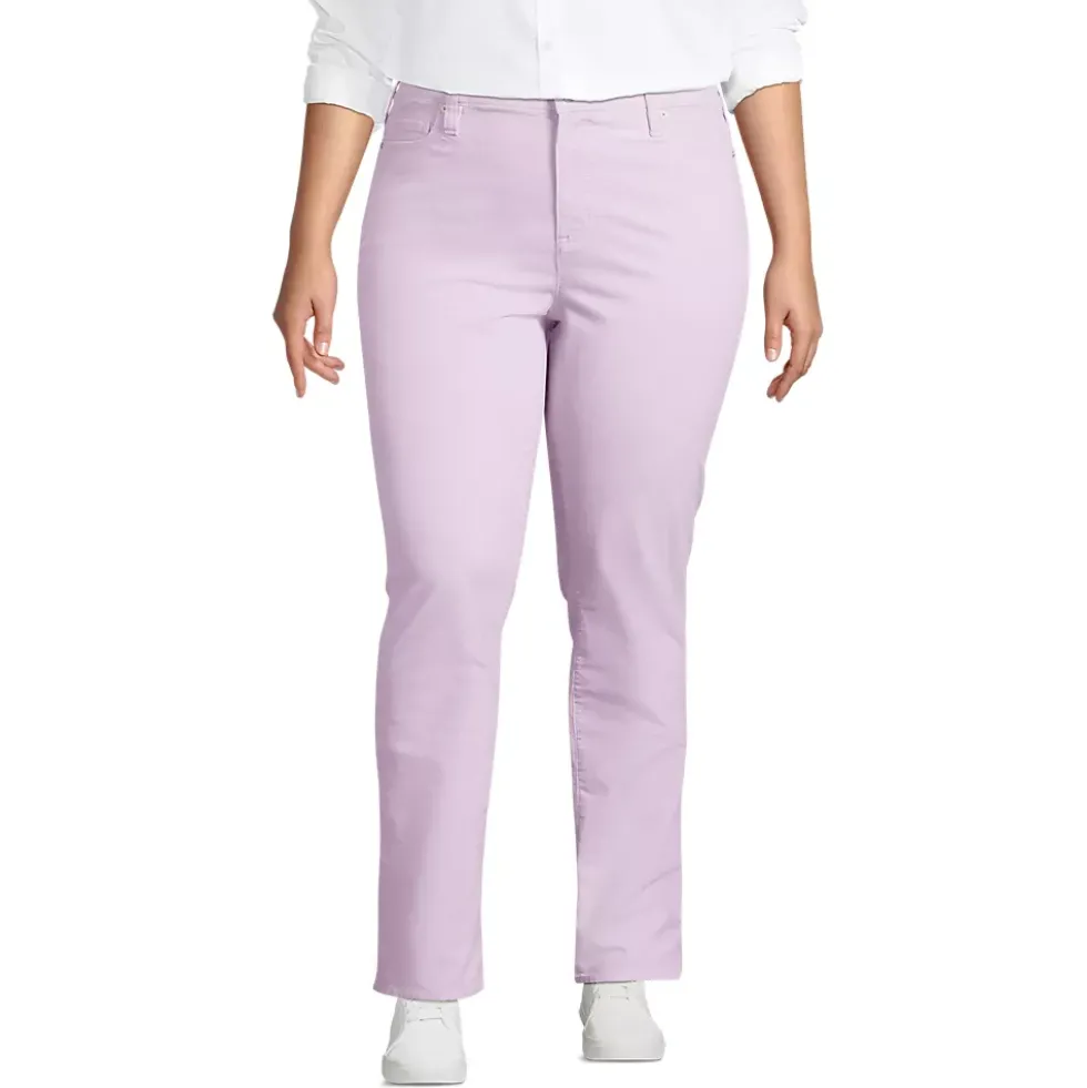 Women's Mid Rise Straight Leg Corduroy Pants