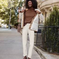 Women's Mid Rise Straight Leg Corduroy Pants