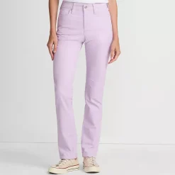 Women's Mid Rise Straight Leg Corduroy Pants