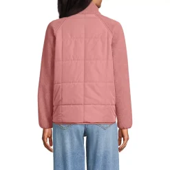 Women's Mixed Media Sherpa Fleece Jacket
