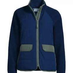 Women's Mixed Media Sherpa Fleece Jacket