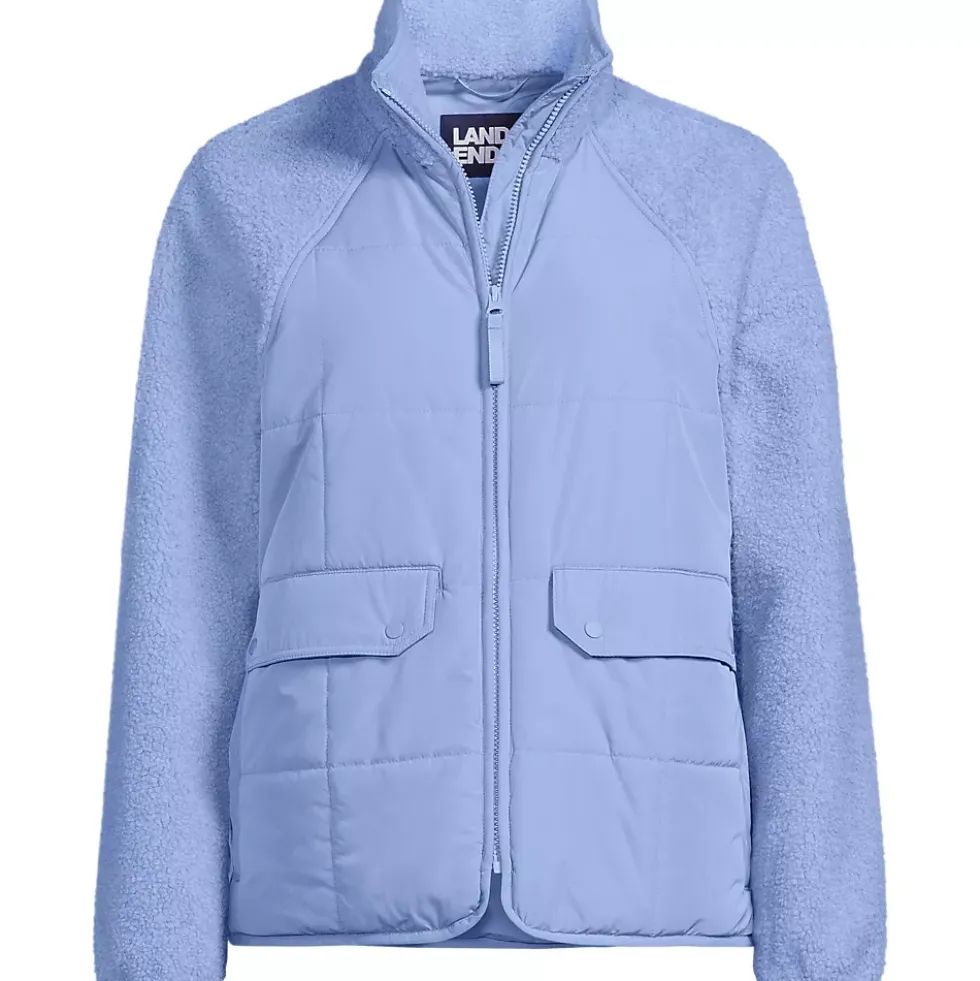 Women's Mixed Media Sherpa Fleece Jacket