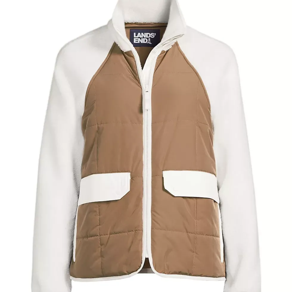 Women's Mixed Media Sherpa Fleece Jacket