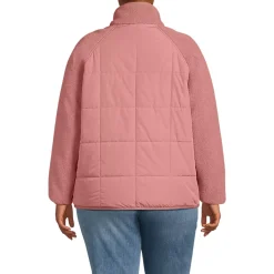 Women's Mixed Media Sherpa Fleece Jacket