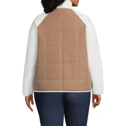 Women's Mixed Media Sherpa Fleece Jacket