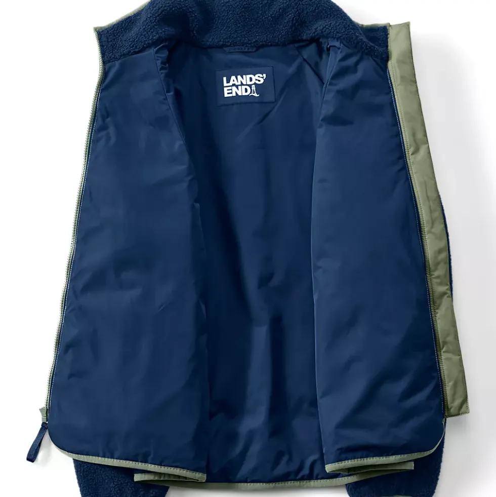 Women's Mixed Media Sherpa Fleece Jacket