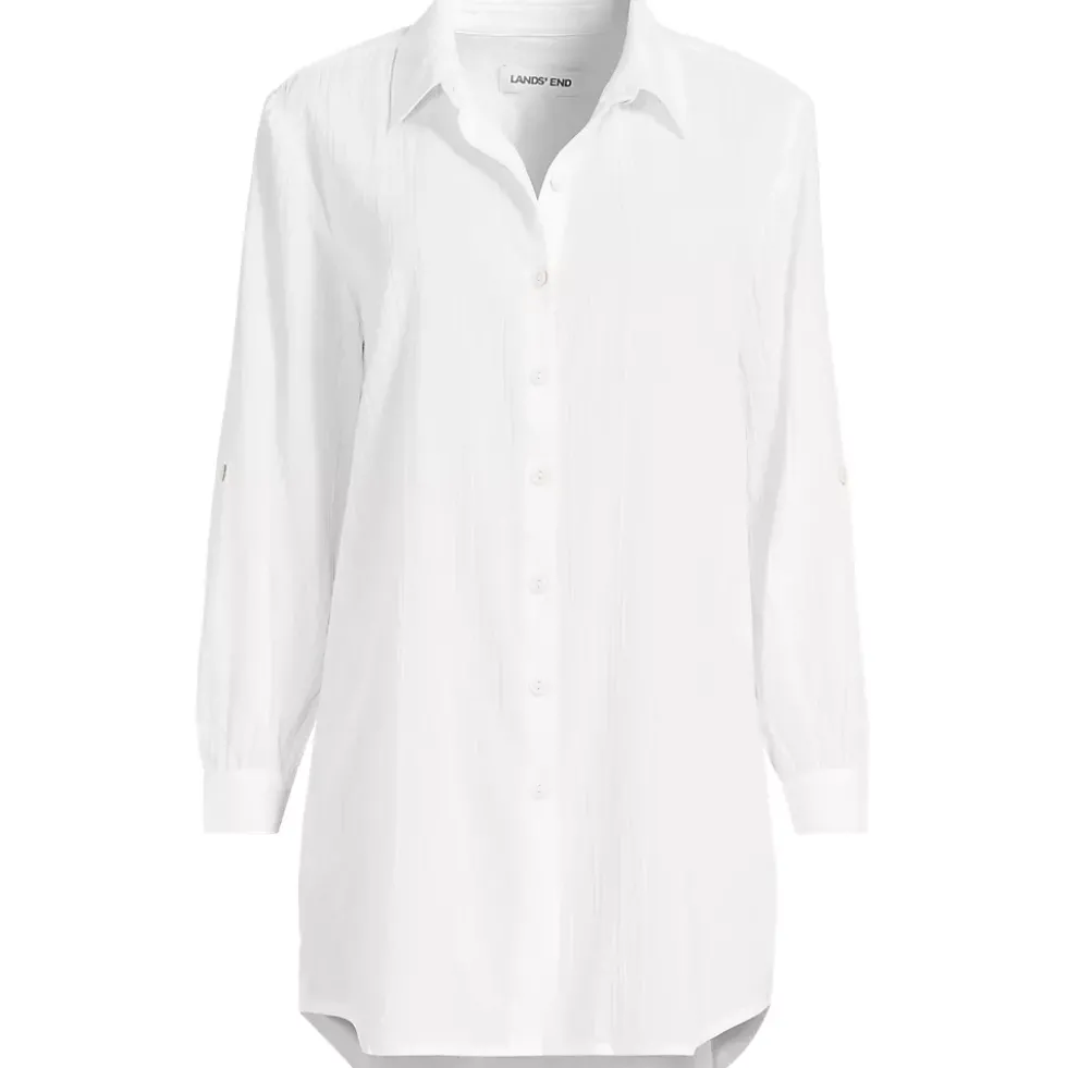 Women's New Button-Up Shirt Cover-Up Dress