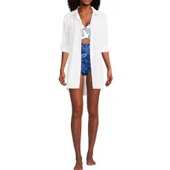 Women's New Button-Up Shirt Cover-Up Dress