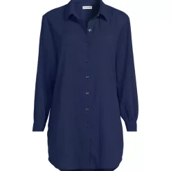 Women's New Button-Up Shirt Cover-Up Dress