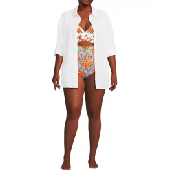 Women's New Button-Up Shirt Cover-Up Dress