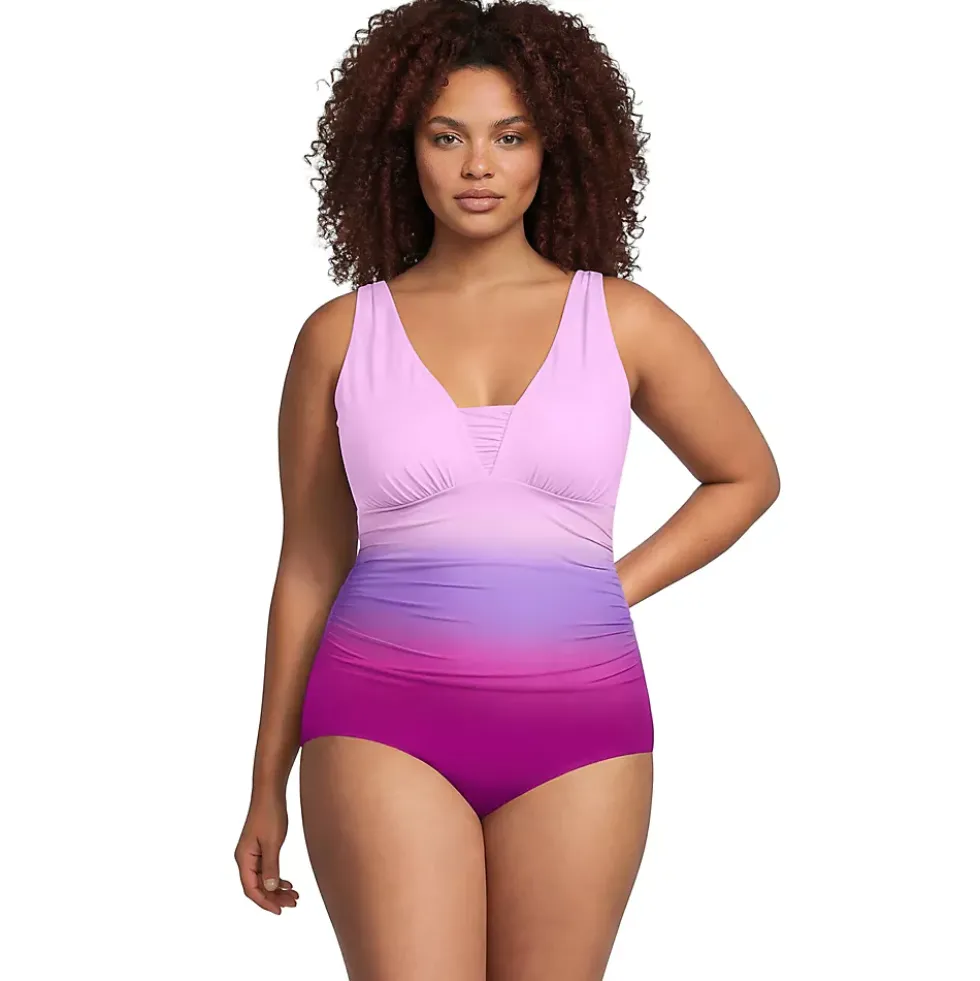 Women's New SlenderSuit Grecian Adjustable Low Leg One Piece