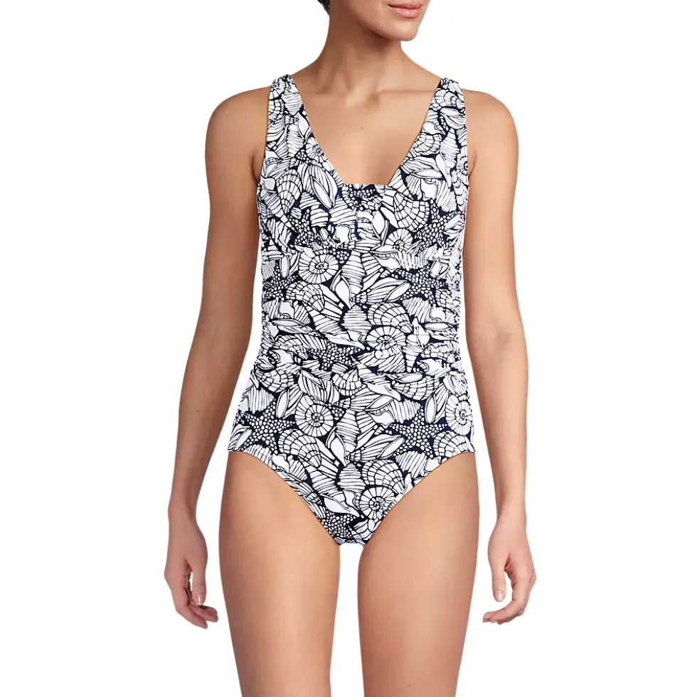 Women's New SlenderSuit Grecian Adjustable Low Leg One Piece
