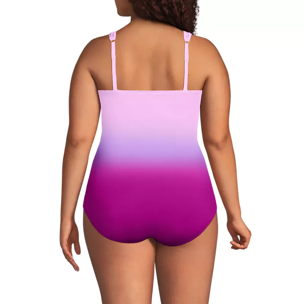 Women's New SlenderSuit Grecian Adjustable Low Leg One Piece