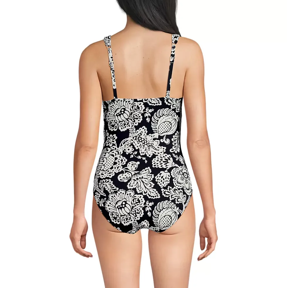 Women's New SlenderSuit Grecian Adjustable Low Leg One Piece