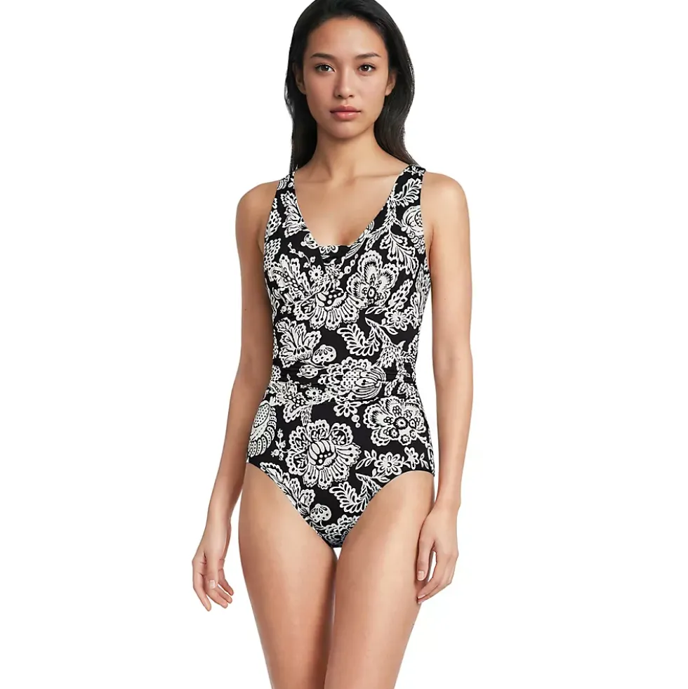 Women's New SlenderSuit Grecian Adjustable Low Leg One Piece
