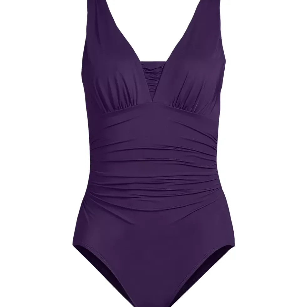 Women's New SlenderSuit Grecian Adjustable Low Leg One Piece