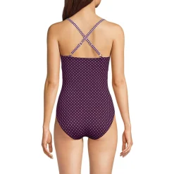 Women's New SlenderSuit Pleated Low Leg One Piece Swimsuit