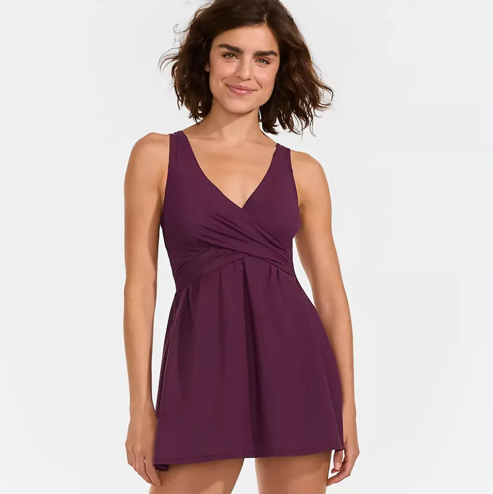 Women's New SlenderSuit Wrap Swim Dress Swimsuit