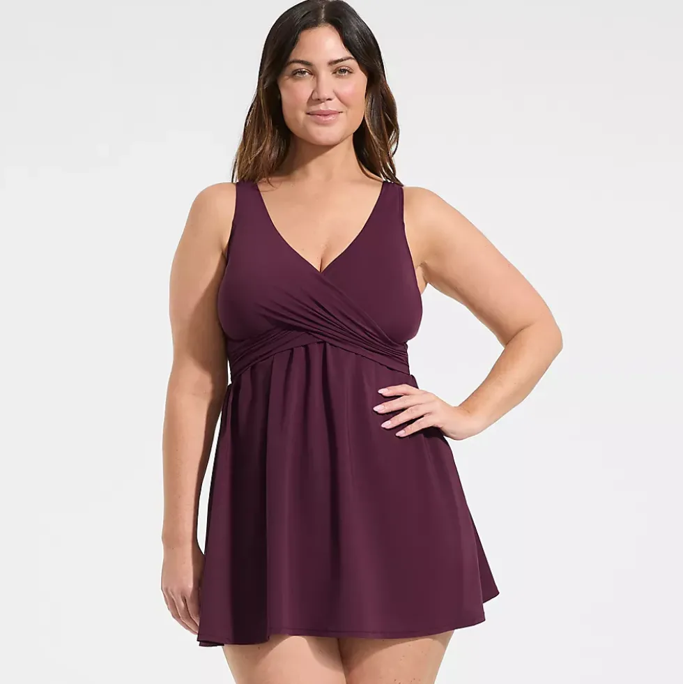 Women's New SlenderSuit Wrap Swim Dress Swimsuit