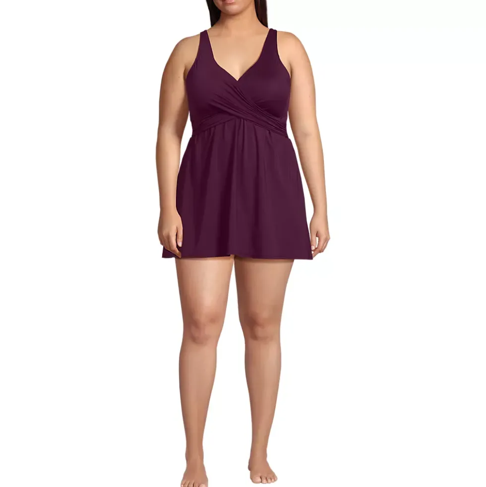 Women's New SlenderSuit Wrap Swim Dress Swimsuit