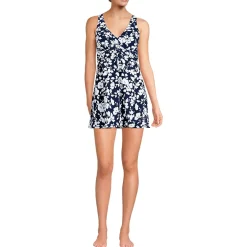 Women's New SlenderSuit Wrap Swim Dress Swimsuit Print