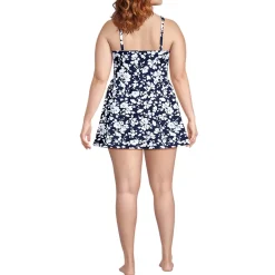 Women's New SlenderSuit Wrap Swim Dress Swimsuit Print