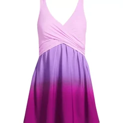Women's New SlenderSuit Wrap Swim Dress Swimsuit Print