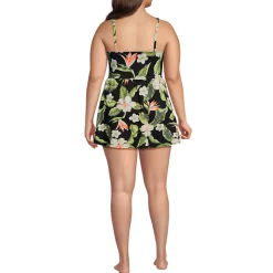 Women's New SlenderSuit Wrap Swim Dress Swimsuit Print
