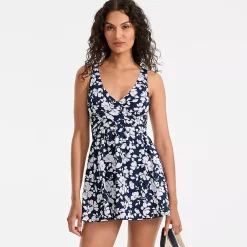 Women's New SlenderSuit Wrap Swim Dress Swimsuit Print