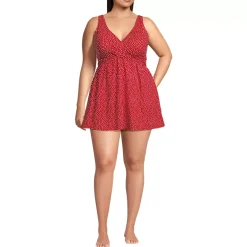 Women's New SlenderSuit Wrap Swim Dress Swimsuit Print
