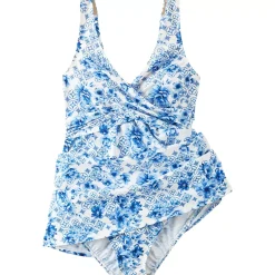 Women's New SlenderSuit Wrap Swim Dress Swimsuit Print