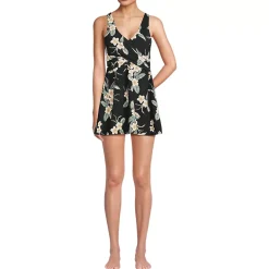 Women's New SlenderSuit Wrap Swim Dress Swimsuit Print