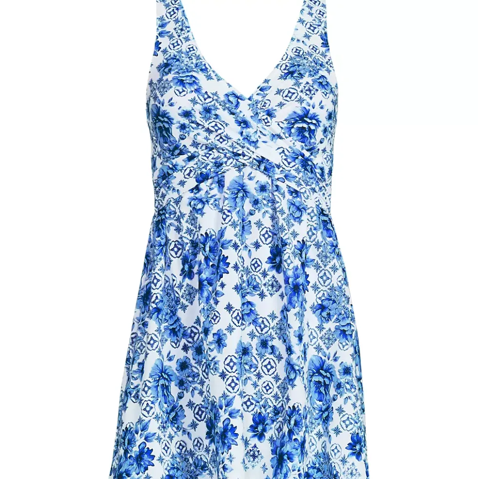 Women's New SlenderSuit Wrap Swim Dress Swimsuit Print