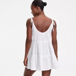 Women's New Tiered Cover Up Mini Dress