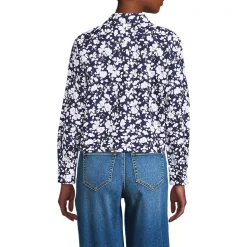 Women's No Iron Boxy Cropped Shirt