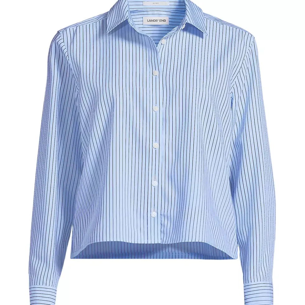 Women's No Iron Boxy Cropped Shirt